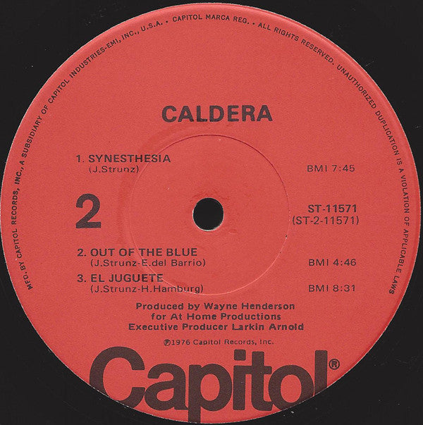Caldera (2) : Caldera (LP, Album)