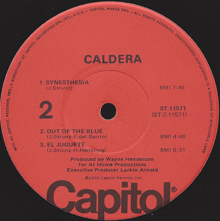 Caldera (2) : Caldera (LP, Album)