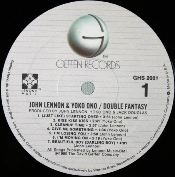 John Lennon & Yoko Ono : Double Fantasy (LP, Album, Spe)