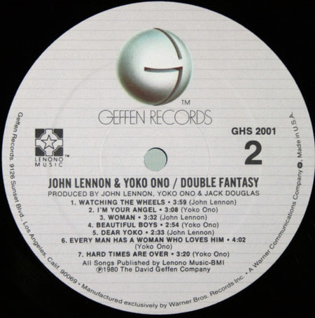 John Lennon & Yoko Ono : Double Fantasy (LP, Album, Spe)