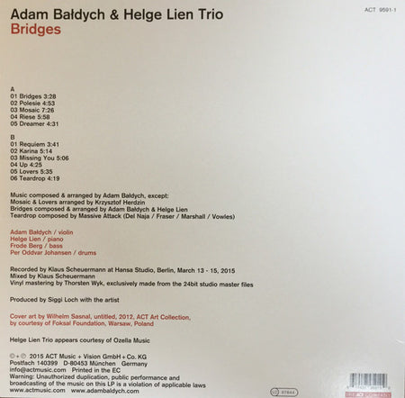 Adam Bałdych, Helge Lien Trio : Bridges (LP, Album)