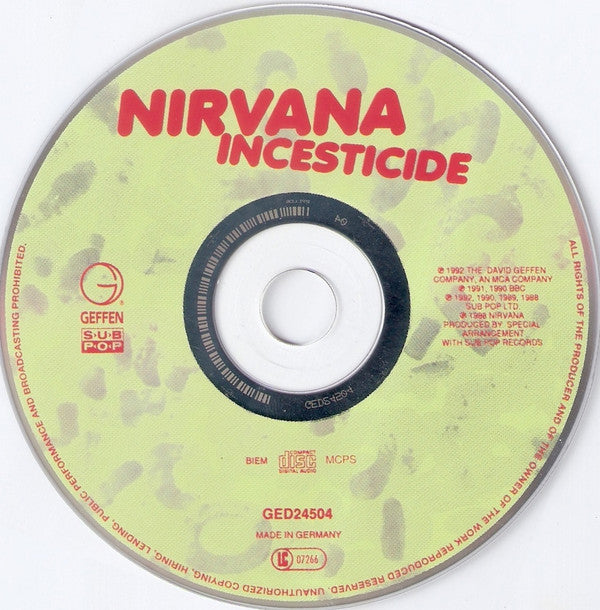 Nirvana : Incesticide (CD, Comp, RE)