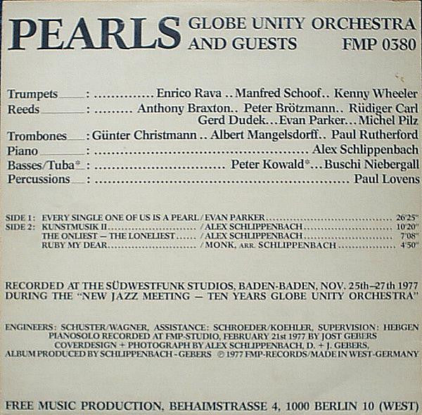 Globe Unity Orchestra And Guests : Pearls (LP, Album)