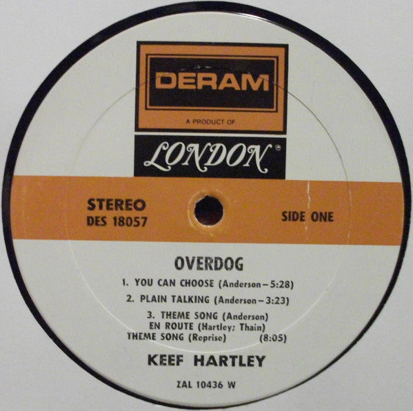 The Keef Hartley Band : Overdog (LP, Album, Wad)