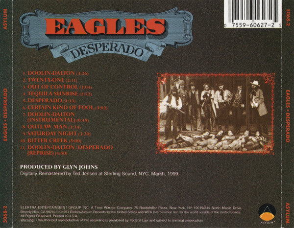 Eagles : Desperado (CD, Album, RE, RM, WEA)