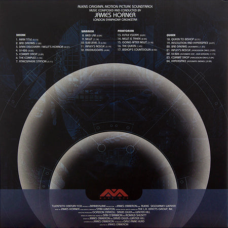 James Horner : Aliens (Original Motion Picture Soundtrack) (2xLP, Album, Ltd, Blu)