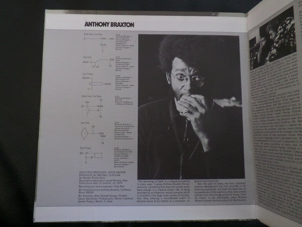 Anthony Braxton : New York, Fall 1974 (LP, Album, RP, Gat)