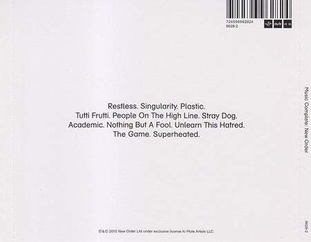 New Order : Music Complete (CD, Album)