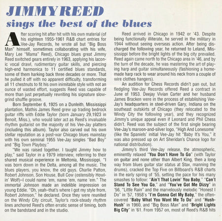 Jimmy Reed : Sings The Best Of The Blues  (CD, RE)