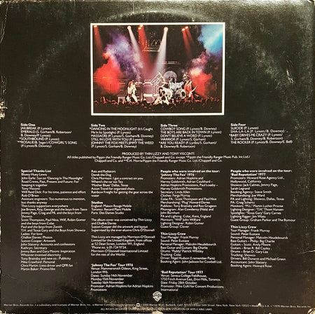 Thin Lizzy : Live And Dangerous (2xLP, Album, Jac)