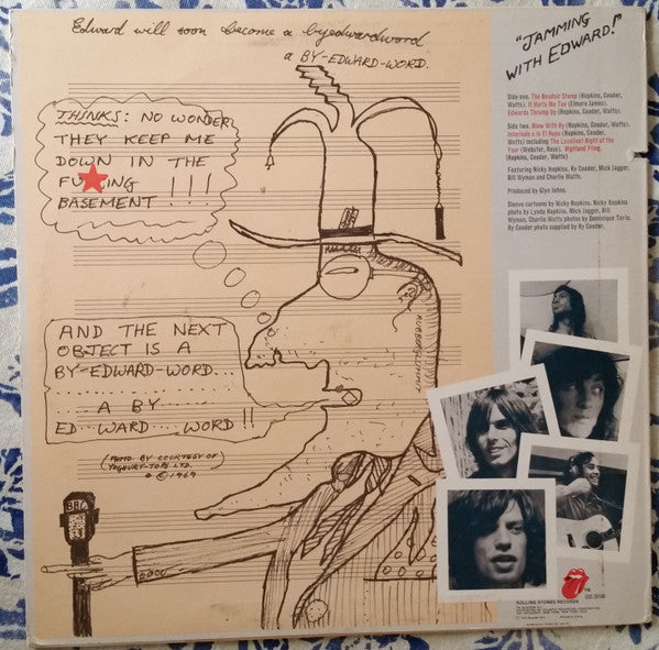 Nicky Hopkins, Ry Cooder, Mick Jagger, Bill Wyman, Charlie Watts : Jamming With Edward! (LP, Album, Pre)