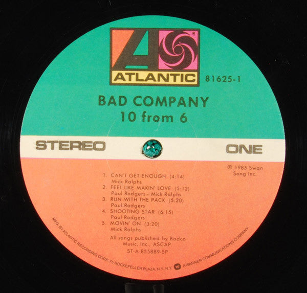 Bad Company (3) : 10 From 6 (LP, Comp, Spe)