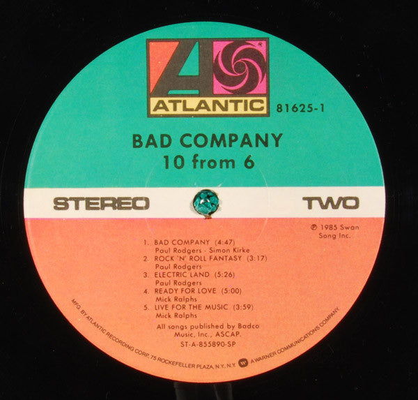 Bad Company (3) : 10 From 6 (LP, Comp, Spe)