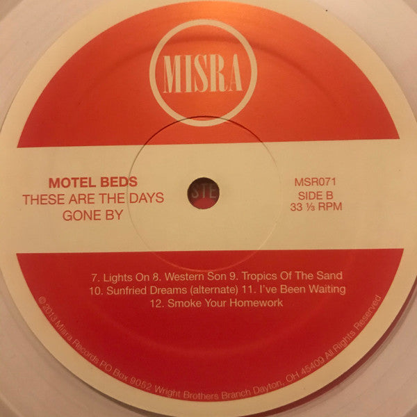 Motel Beds : These Are The Days Gone By (LP, Comp, Cle)
