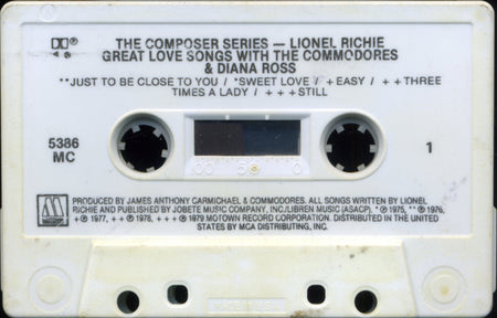 Lionel Richie : Great Love Songs With The Commodores & Diana Ross (Cass, Comp)