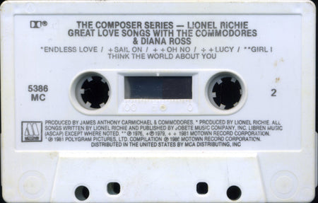 Lionel Richie : Great Love Songs With The Commodores & Diana Ross (Cass, Comp)