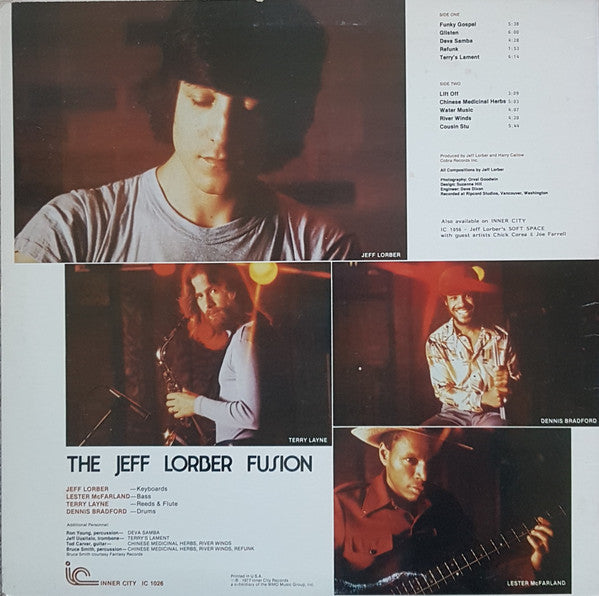The Jeff Lorber Fusion : The Jeff Lorber Fusion (LP, Album, RE, Bro)