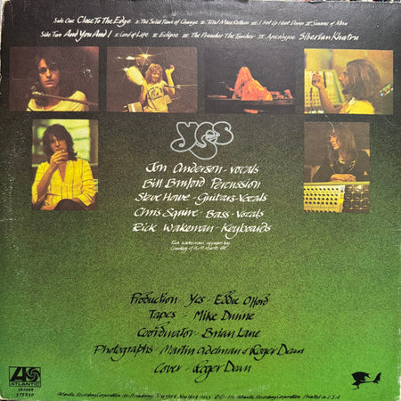 Yes : Close To The Edge (LP, Album, RI )