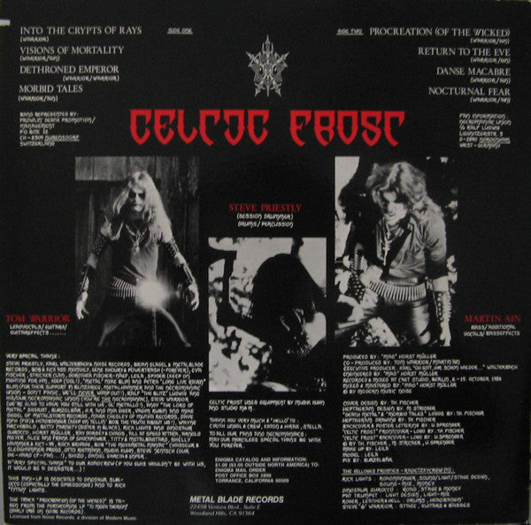 Celtic Frost : Morbid Tales (LP, Album, RP)