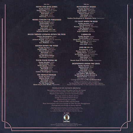 Warren Zevon : Warren Zevon (LP, Album, SP )