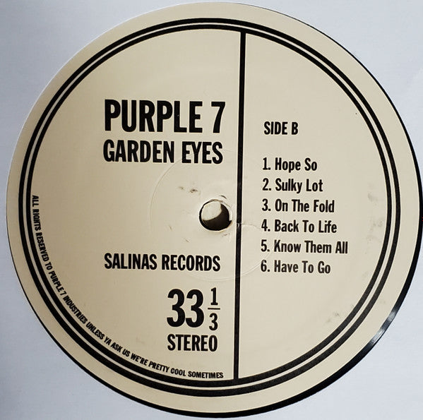 Purple 7 : Garden Eyes (LP)