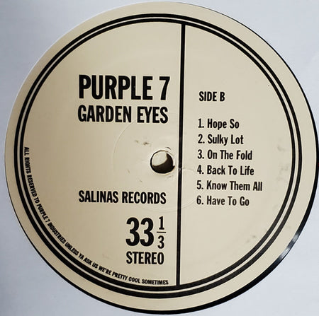 Purple 7 : Garden Eyes (LP)