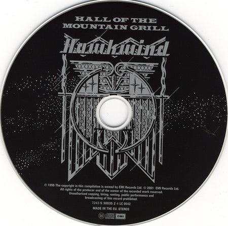 Hawkwind : Hall Of The Mountain Grill (CD, Album, RE, RM, RP)