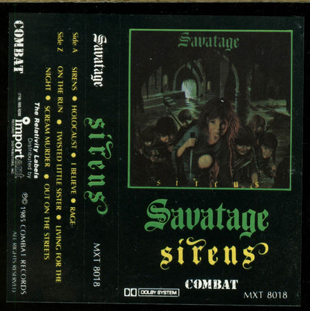 Savatage : Sirens (Cass, Album, RE, Cle)
