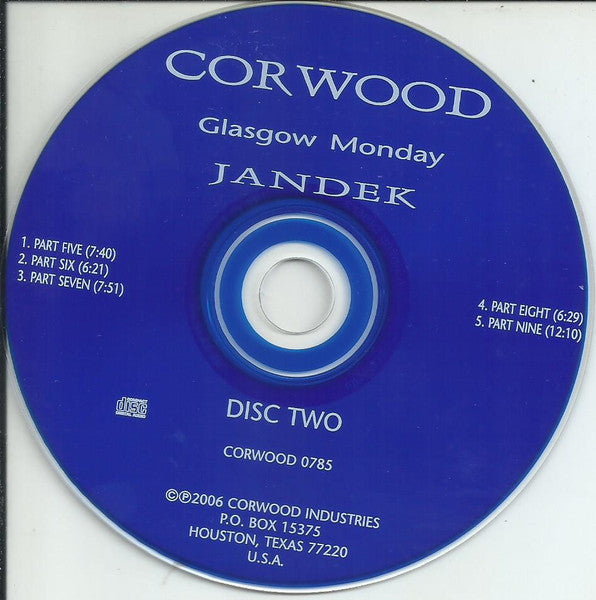 Jandek : Glasgow Monday (2xCD, Album)