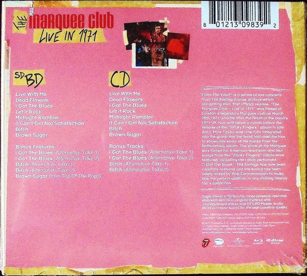 The Rolling Stones : The Marquee Club (Live In 1971) (Blu-ray, Multichannel + CD, Album)