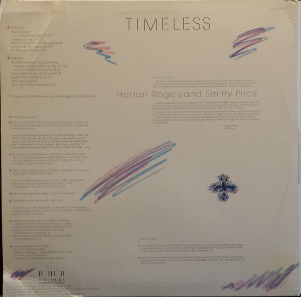 Harlan Rogers And Smitty Price : Timeless (Hymns In Colour) (LP, Album)