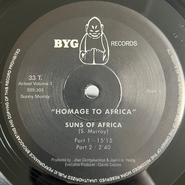 Sunny Murray : Hommage To Africa (LP, Album, Ltd, RE, 180)