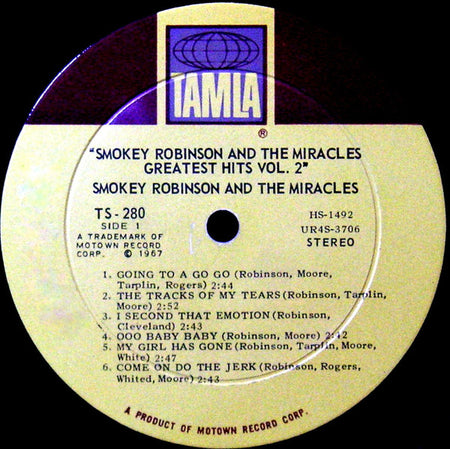 The Miracles : Greatest Hits Vol. 2 (LP, Comp)