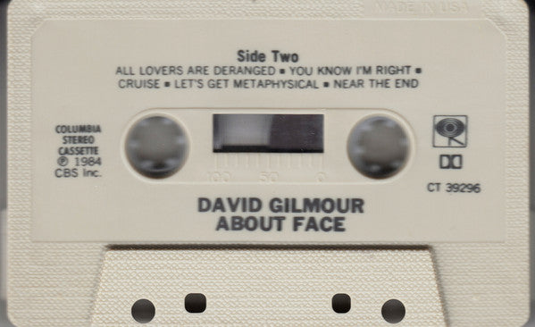 David Gilmour : About Face (Cass, Album)