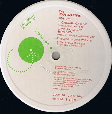 The Housemartins : Caravan Of Love (12", Single)