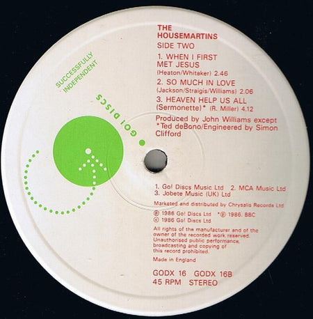 The Housemartins : Caravan Of Love (12", Single)