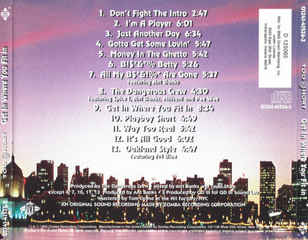 Too $hort* : Get In Where You Fit In (CD, Album, Club)