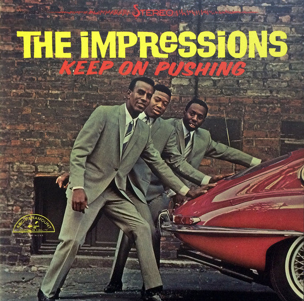 The Impressions : Keep On Pushing (LP, Album, RE)