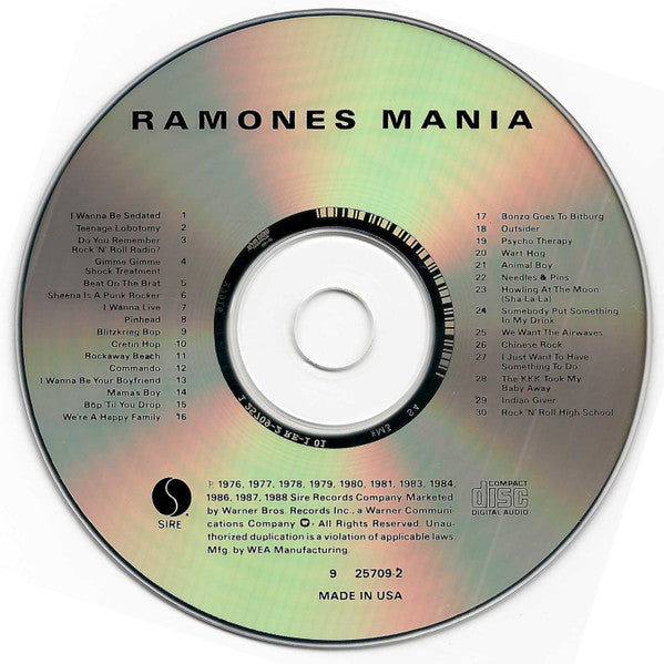 Ramones : Ramones Mania (CD, Comp, RE)