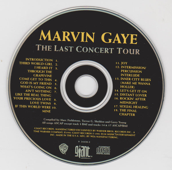 Marvin Gaye : The Last Concert Tour (CD, Album, RM)