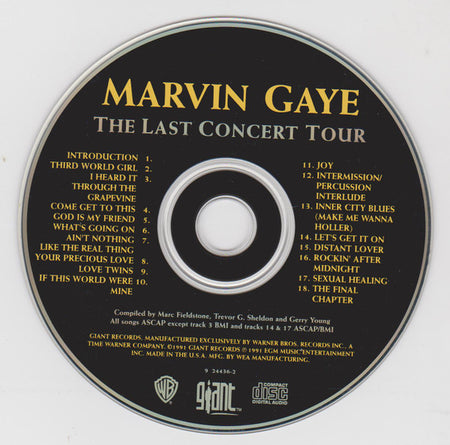 Marvin Gaye : The Last Concert Tour (CD, Album, RM)