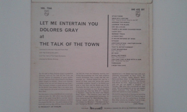Dolores Gray : Let Me Entertain You (LP)
