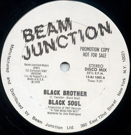 Black Soul (2) : Black Brother (12", Promo)