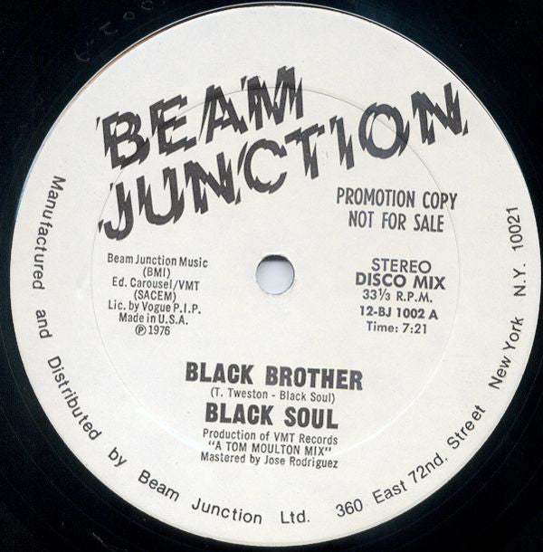 Black Soul (2) : Black Brother (12", Promo)