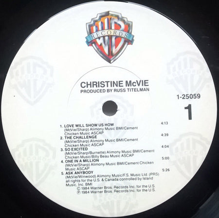 Christine McVie : Christine McVie (LP, Album, All)