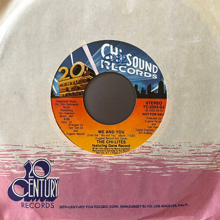 The Chi-Lites Featuring Eugene Record : Me And You (7", Mono, Promo)