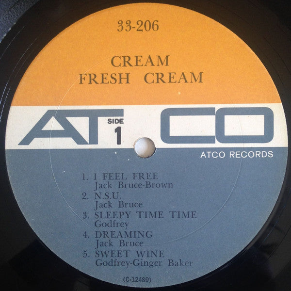 Cream (2) : Fresh Cream (LP, Album, Mono)