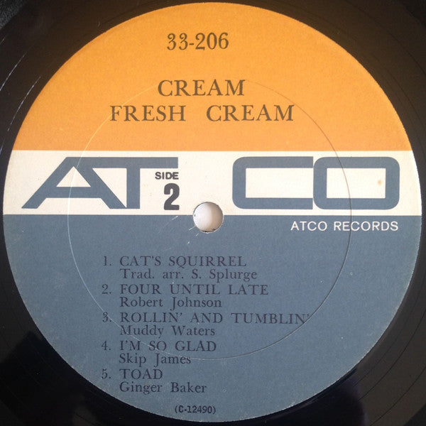 Cream (2) : Fresh Cream (LP, Album, Mono)