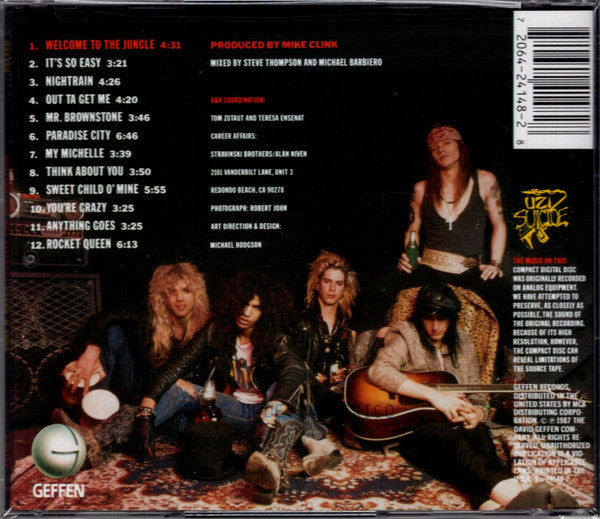 Guns N' Roses : Appetite For Destruction (CD, Album, RE, EDC)