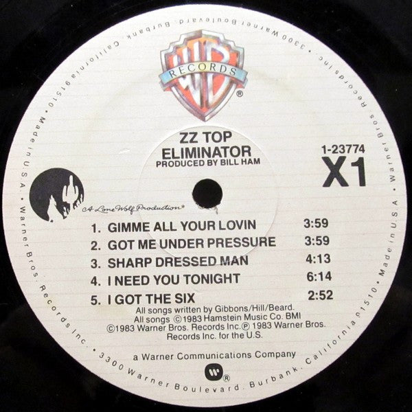 ZZ Top : Eliminator (LP, Album, SRC)